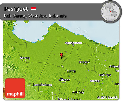 Physical 3D Map of Pasirjuet