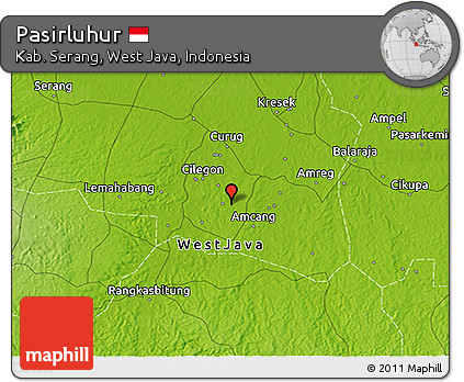 Physical 3D Map of Pasirluhur