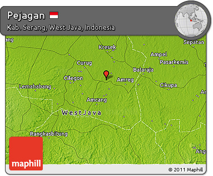 Physical 3D Map of Pejagan