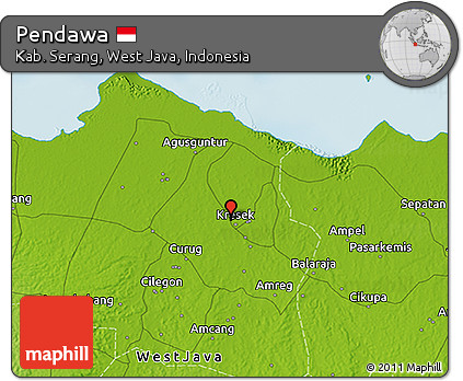 Physical 3D Map of Pendawa