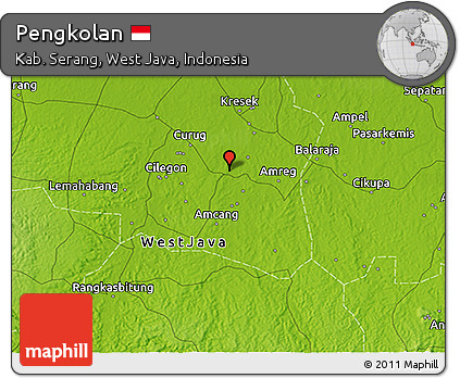 Physical 3D Map of Pengkolan