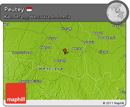 Physical 3D Map of Peutey