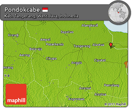 Physical 3D Map of Pondokcabe