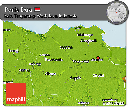 Physical 3D Map of Poris Dua