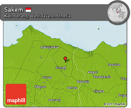 Physical 3D Map of Sakem