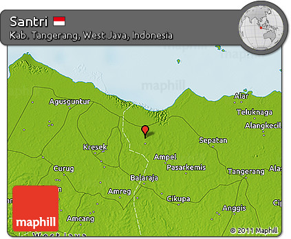 Physical 3D Map of Santri