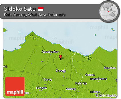 Physical 3D Map of Sidoko Satu