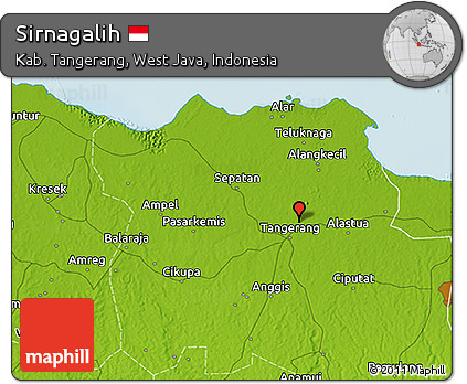 Physical 3D Map of Sirnagalih