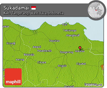 Physical 3D Map of Sukadamai