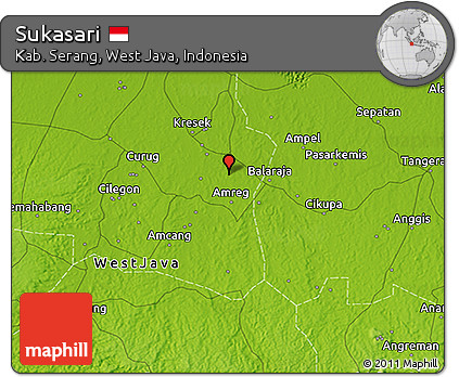 Physical 3D Map of Sukasari