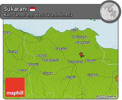 Physical 3D Map of Sukatani