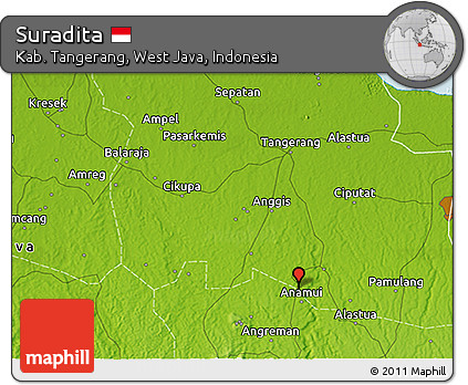Physical 3D Map of Suradita