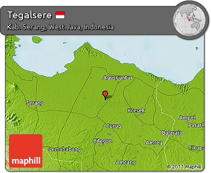 Physical 3D Map of Tegalsere