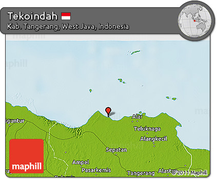 Physical 3D Map of Tekoindah