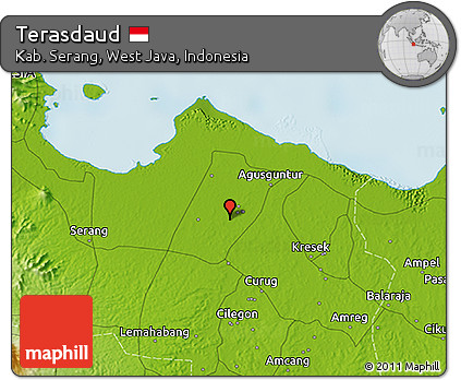 Physical 3D Map of Terasdaud