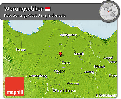 Physical 3D Map of Warungselikur
