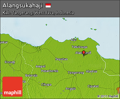 Physical 3D Map of Alangsukahaji
