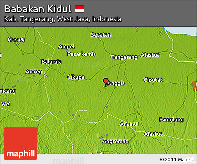 Physical 3D Map of Babakan Kidul