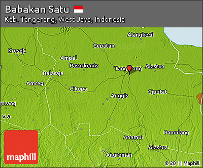 Physical 3D Map of Babakan Satu