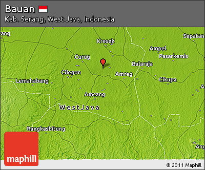 Physical 3D Map of Bauan