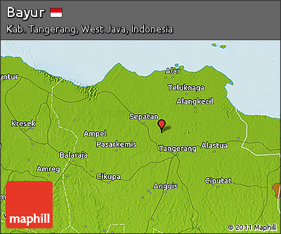 Physical 3D Map of Bayur