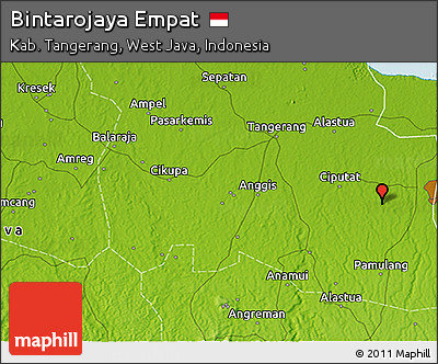Physical 3D Map of Bintarojaya Empat