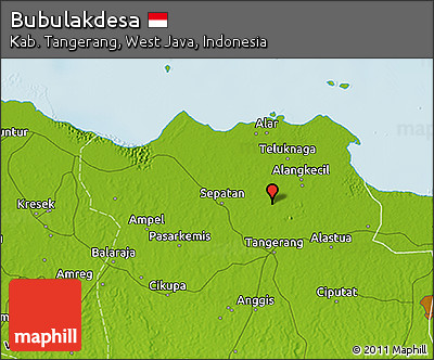 Physical 3D Map of Bubulakdesa