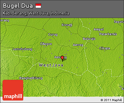 Physical 3D Map of Bugel Dua