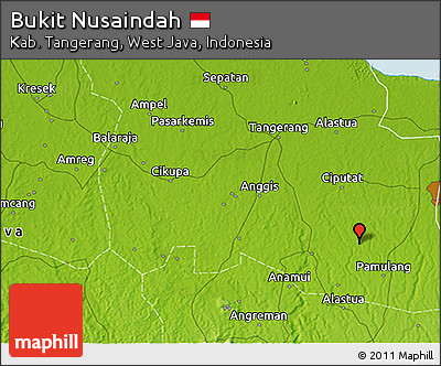 Physical 3D Map of Bukit Nusaindah