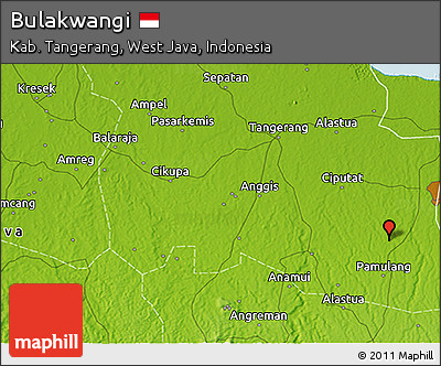 Physical 3D Map of Bulakwangi