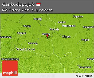 Physical 3D Map of Cankudupojok
