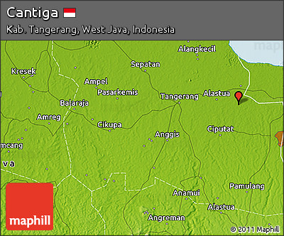 Physical 3D Map of Cantiga