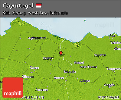 Physical 3D Map of Cayurtegal