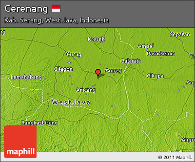 Physical 3D Map of Cerenang