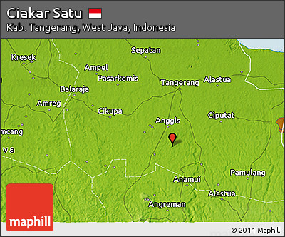 Physical 3D Map of Ciakar Satu