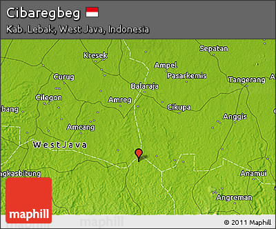 Physical 3D Map of Cibaregbeg