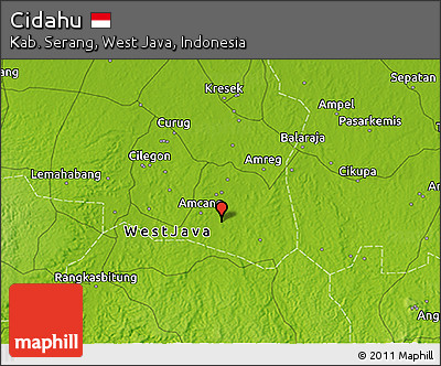 Physical 3D Map of Cidahu