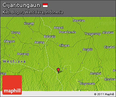 Physical 3D Map of Cijaritungaun