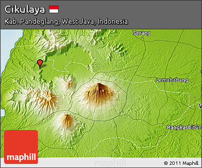 Physical 3D Map of Cikulaya
