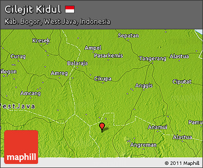 Physical 3D Map of Cilejit Kidul