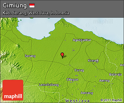 Physical 3D Map of Cimiung