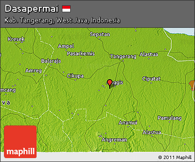 Physical 3D Map of Dasapermai