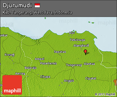 Physical 3D Map of Djurumudi