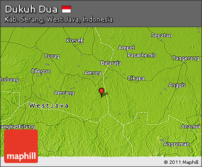 Physical 3D Map of Dukuh Dua