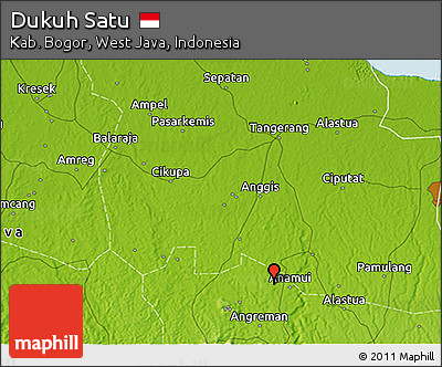 Physical 3D Map of Dukuh Satu