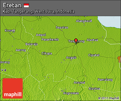 Physical 3D Map of Eretan