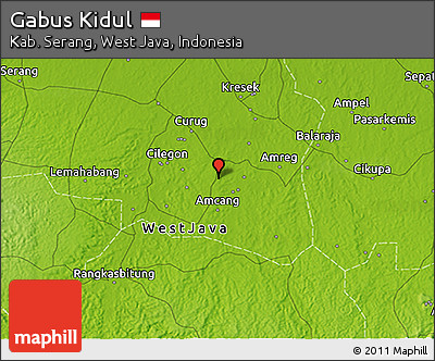 Physical 3D Map of Gabus Kidul
