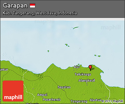 Physical 3D Map of Garapan