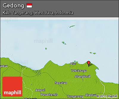 Physical 3D Map of Gedong