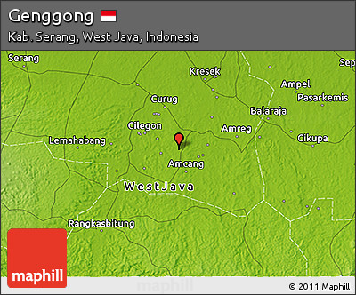 Physical 3D Map of Genggong